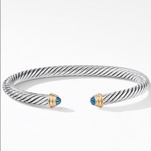 David Yurman Cable Classics Blue Topaz/Gold 5mm